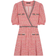 Maje Renetia Tweed Puff-Sleeve Minidress - Pink