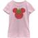 Disney Girl's Mickey Mouse Strawberry Head Graphic Tee - Pink