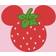 Disney Girl's Mickey Mouse Strawberry Head Graphic Tee - Pink