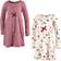 Touched By Nature Youth Organic Cotton Long Sleeve Dresses 2-pack - Holly Berry (11167231)