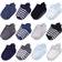 Touched By Nature Organic Cotton Socks with Non-Skid Gripper for Fall Resistance - Blue Black (10763165)