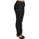 Dolce & Gabbana Printed Mid Waist Skinny Silk Pants - Black