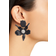 Lele Sadoughi Small Lily Earrings - Gold/Jet