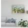 Trademark Global Danhui Nai White Potted Geraniums Wall Decor 33.5x27"