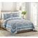 Dena Home Bisou Floral Quilts Blue (228.6x223.52)