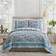 Dena Home Bisou Floral Quilts Blue (228.6x223.52)