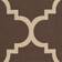 Safavieh Courtyard Quatrefoil Brown 63"