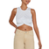 Noisy May Twiggi Cropped Sleeveless Top - Bright White