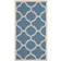 Safavieh Courtyard Quatrefoil Blue, Beige 48x67"