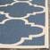 Safavieh Courtyard Quatrefoil Blue, Beige 48x67"