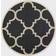 Safavieh Courtyard Quatrefoil Black, Beige 91"