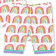 Hatley Organic Cotton Short Pajama Set - Pretty Rainbows (S22LRK217O)