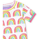 Hatley Organic Cotton Short Pajama Set - Pretty Rainbows (S22LRK217O)