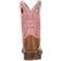 Durango Boot Little Kid Tan Lacey Western Boot - Tan & Pink