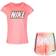 Nike Girl's Sprinter T-shirt and Shorts Set - Pink/Yellow (26J273G-A0G)