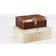 Olivia & May Cowhide Leather Decorative Boxes Set of 2 Storage Box 2