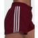 Adidas Pacer 3-Stripes Knit shorts Women - Collegiate Burgundy/White