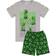 Minecraft Boy's Short Pyjama Set - Heather Grey/Green/Black