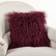 Saro Lifestyle Mongolian Lamb Fur Complete Decoration Pillows Red (50.8x50.8)