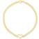 Karat Rush Heart Station Curb Chain Bracelet - Gold