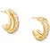 Kendra Scott Livy Huggie Earrings - Gold/Transparent