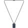 Hugo Boss Lander Dog Tag Pendant Necklace - Black/Blue