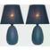 Simple Designs Mini Egg Oval Table Lamp 9" 2