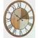 Litton Lane Brown Wood Farmhouse Wall Clock 36"