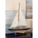 Litton Lane Coastal Sail Boat Sculpture Figurine 21"