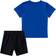 Adidas Infants Cotton Graphic Tee & Shorts Set - Team Royal Blue