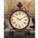 Brown Metal Rustic Clock Table Clock 11"