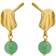 Pernille Corydon Ocean Hope Earsticks - Gold/Green