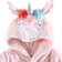Hudson Plush Animal Face Bathrobe - Whimsical Unicorn (10316389)