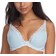 Natori Feathers Plunge Bra - Baby Blue White