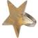 Saro Lifestyle Texture Star Top Napkin Ring 2.5" 4