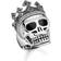 Thomas Sabo Crown Skull Ring - Silver/Black