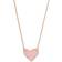 Kendra Scott Ari Heart Pendant Necklace - Rose Gold/Drusy