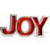 National Tree Company JOY Sign with LED Lights Figurine 18.5"