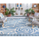 Safavieh Courtyard Lorrayne Blue, Beige 27x79"