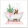 Stupell Industries Chic Yorkie Dog in Pink Bubble Bath by Ziwei Li Wall Decor 12x12"