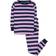 Leveret Purple Striped Cotton Pajamas - Purple Navy