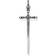 Thomas Sabo Sword Pendant - Silver/Black