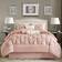 Madison Park Piedmont Ruched Bed Linen Pink (228.6x228.6)