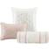 Madison Park Piedmont Ruched Bed Linen Pink (228.6x228.6)