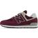 New Balance Big Kid's 574 Core - Burgundy with White