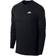 Nike Sportswear Club Men's Long Sleeve T-shirt - Black/White