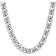 Curb Link Chain Necklace - Silver
