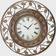 Ridge Road Décor Leaf Fretwork Wall Clock