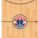 Fathead Washington Wizards Basketball Court Large Removable Growth Chart