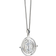Harry Potter Time Turner Necklace - Silver/Transparent
